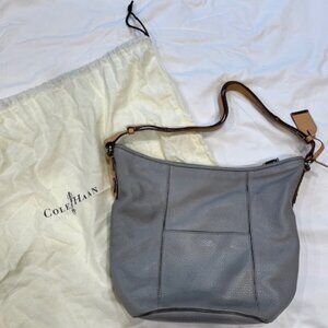 Cole Haan Gray Leather Bucket Handbag/Purse